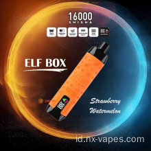 Kotak peri shisha 16000 puff vape pena sekali pakai